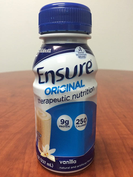Case of 24 Ensure Original Therapeutic Nutrition (Vanilla) 8-fl-oz Bottles - Immune Health Formula