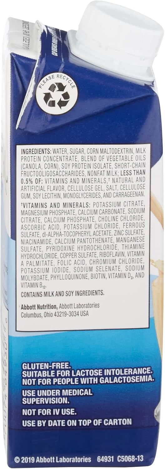 Case of 24 Ensure Original Therapeutic Nutrition Vanilla 8 Ounce Cans for Health and Wellness