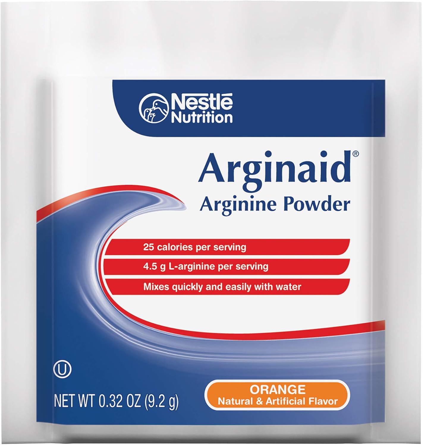 Case of 56 Packets Nestle Resource Arginaid Drink Mix Orange for Nutritional Support