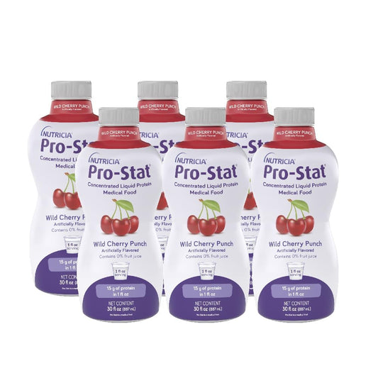 Case of 6 Pro-Stat Wild Cherry Punch Liquid Protein Medical Food - 30 Fl Oz Bottle