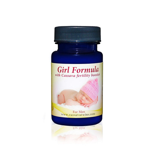 Cassava Twins Baby Girl Formula for Men with Cassava Fertility Booster - Pack of 6