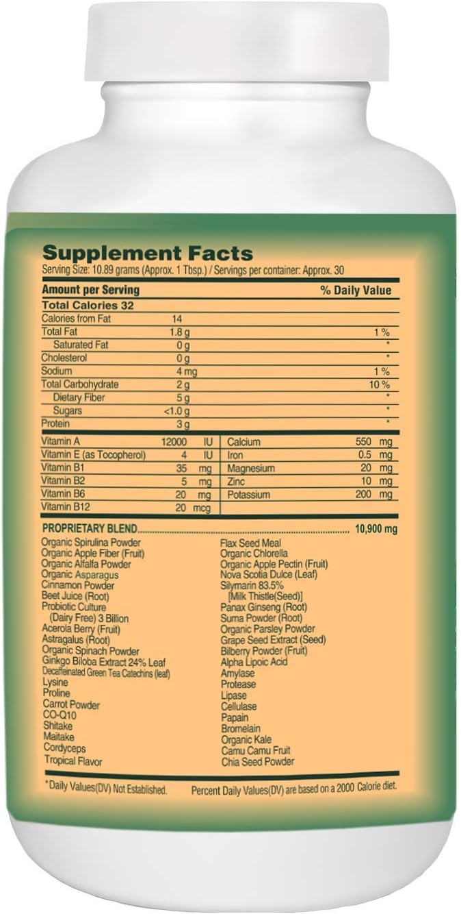Catie's Organic Gluten Free Greens: Whole Food Nutrition for Optimal Health & Vitality