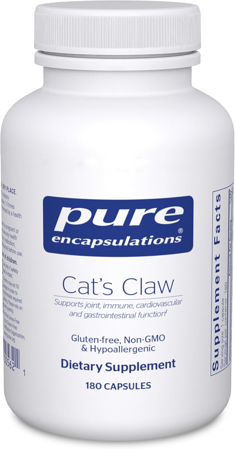 Cat's Claw Supplement for Joint, Immune, Cardiovascular, & Gut Health - 180 Capsules