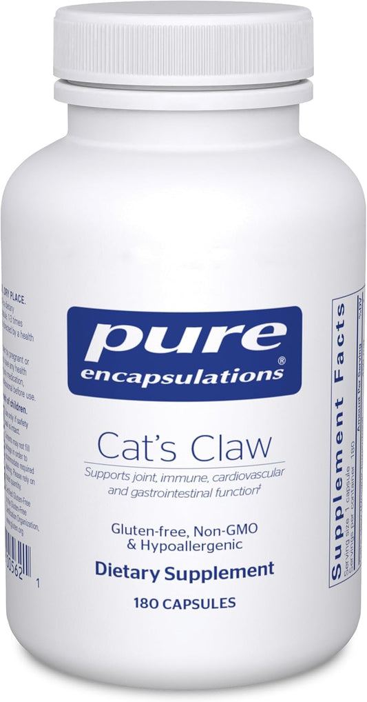 Cat's Claw Supplement for Joint, Immune, Cardiovascular, & Gut Health - 180 Capsules