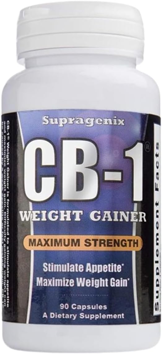 CB-1 Weight Gainer Capsules - Clinically Proven Fast Weight Gain Pills for Men and Women - 90ct Bottle