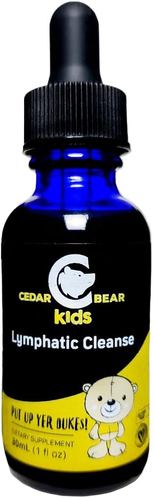 Cedar Bear Naturales Lymphatic Cleanse for Kids - Liquid Herbal Supplement for Healthy Lymphatic & Immune Function - 1 fl oz