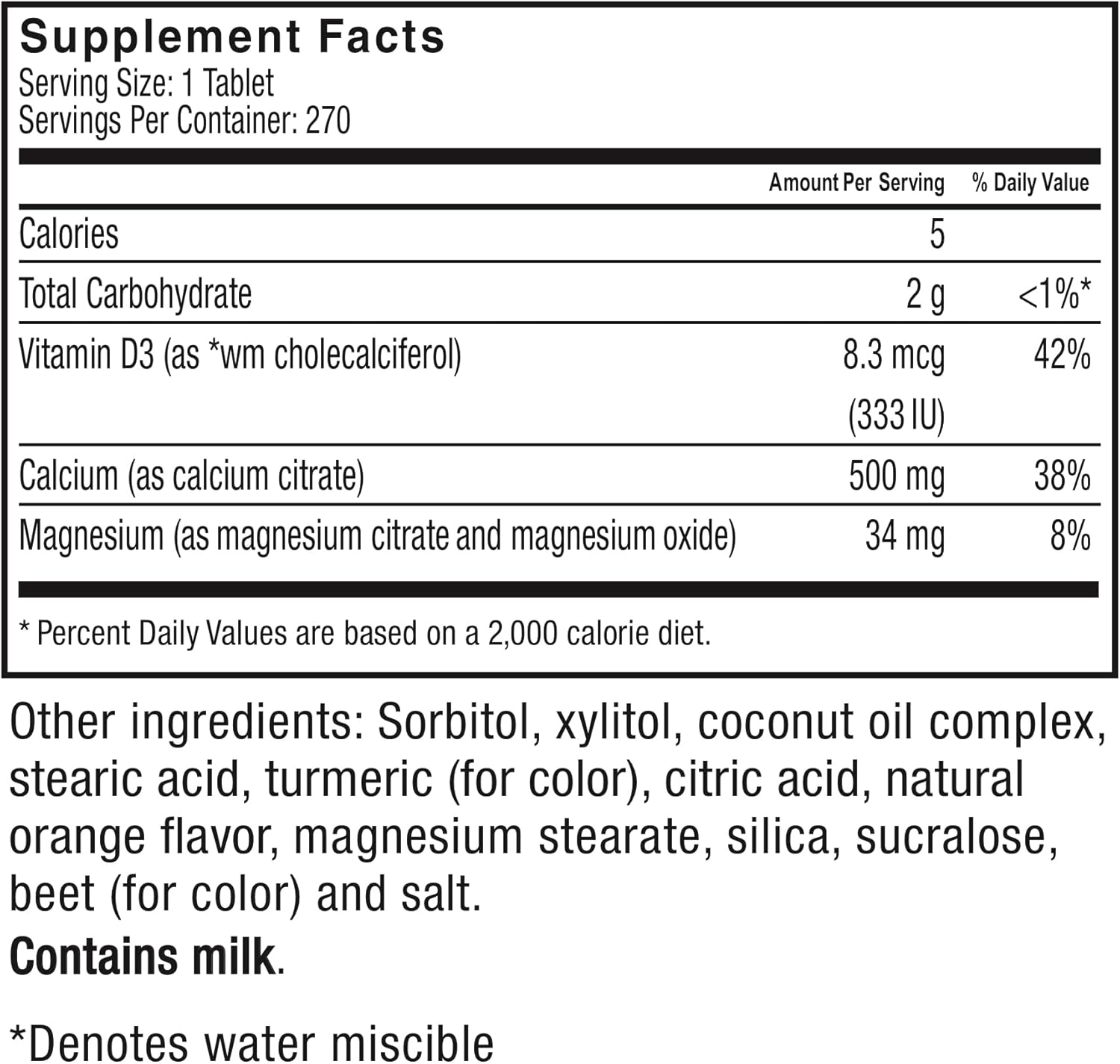 Celebrate Bariatric Supplements Calcium Plus Chewable Tablets - 500mg Calcium Citrate, 333 IU Vitamin D3, 34mg Magnesium - Gluten-Free & Sugar-Free - Orange Flavor - 90 Count