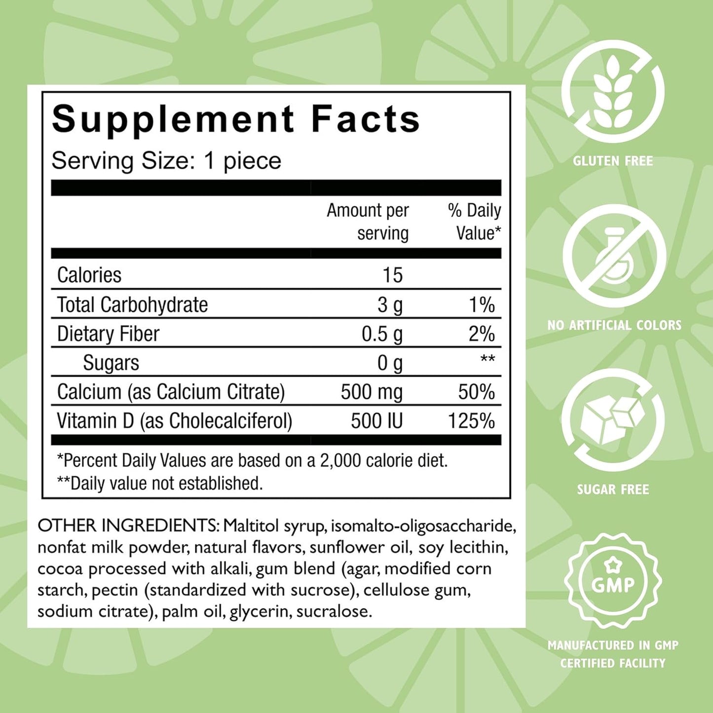 Celebrate Vitamins Bariatric 500mg Calcium Citrate Soft Chews with Vitamin D3 - Sugar & Gluten Free, Cafe Mocha (270 Chews) for Gastric Bypass & Bone Health