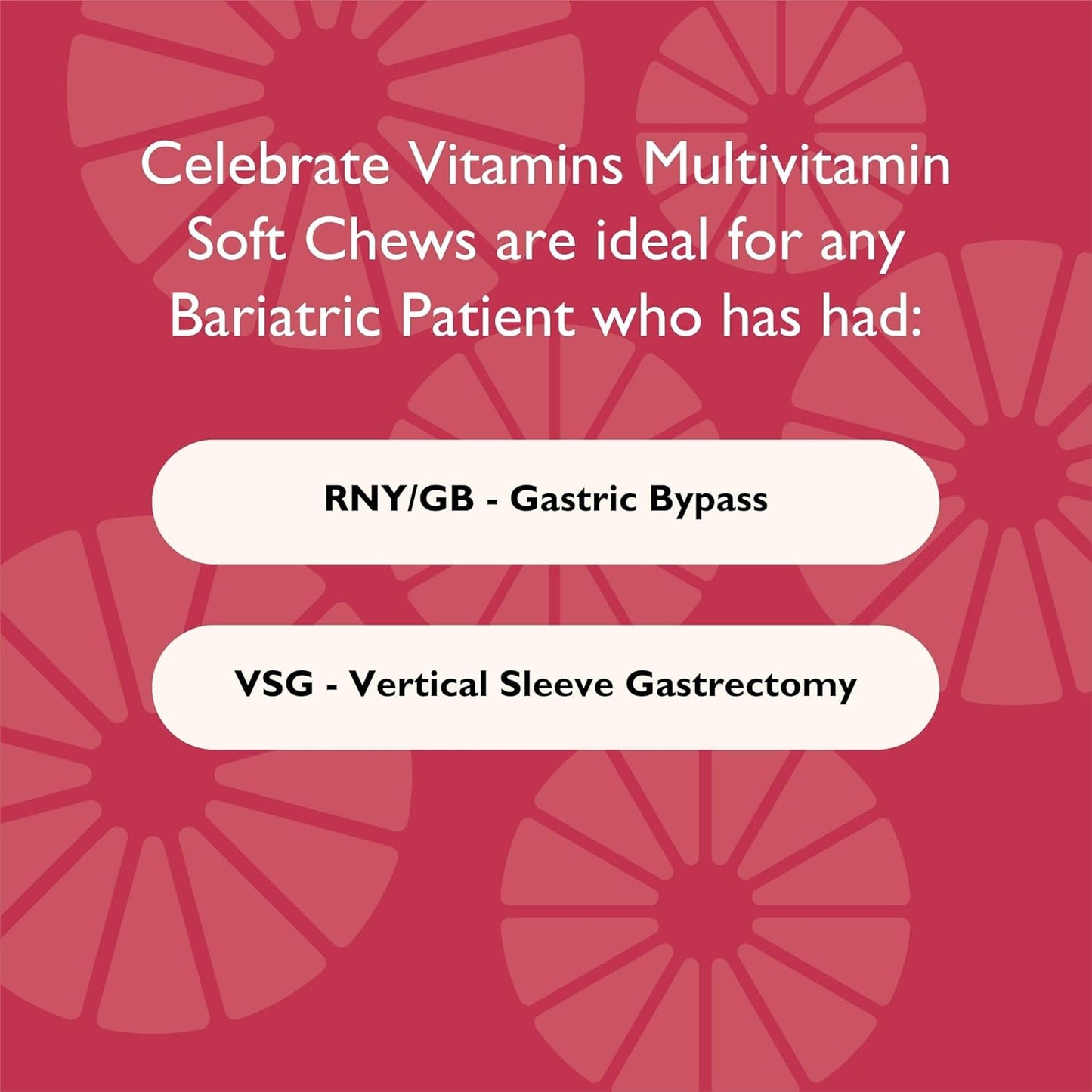 Celebrate Vitamins Bariatric Multivitamin Soft Chews - Cherry Flavor - 180ct - Sugar & Gluten Free - Essential Vitamins for Gastric Bypass & Sleeve Gastrectomy