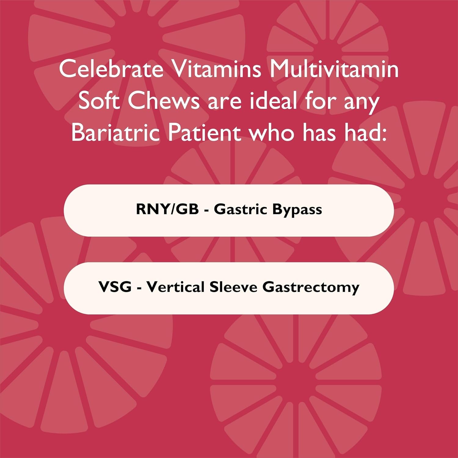 Celebrate Vitamins Bariatric Multivitamin Soft Chews - Cherry Flavor - 180ct - Sugar & Gluten Free - Essential Vitamins for Gastric Bypass & Sleeve Gastrectomy