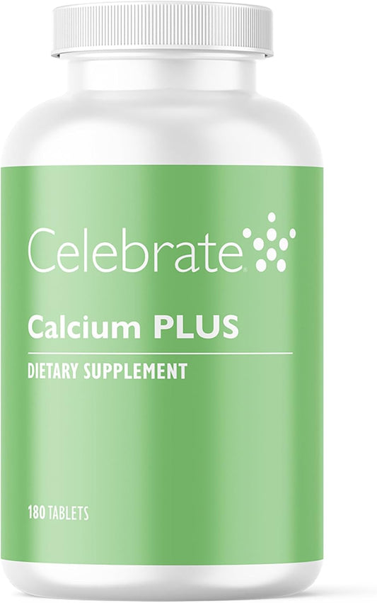 Celebrate Vitamins Calcium Plus 600mg Citrate D3 Magnesium Post Bariatric Surgery - Orange 180 Tablets