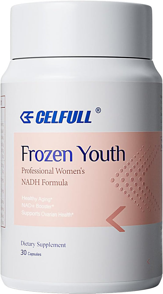 CELFULL Inositol Supplement with NADH, PQQ, and Folate - Hormone Balance & Ovarian Support for Women - Vitamin B8 Formula