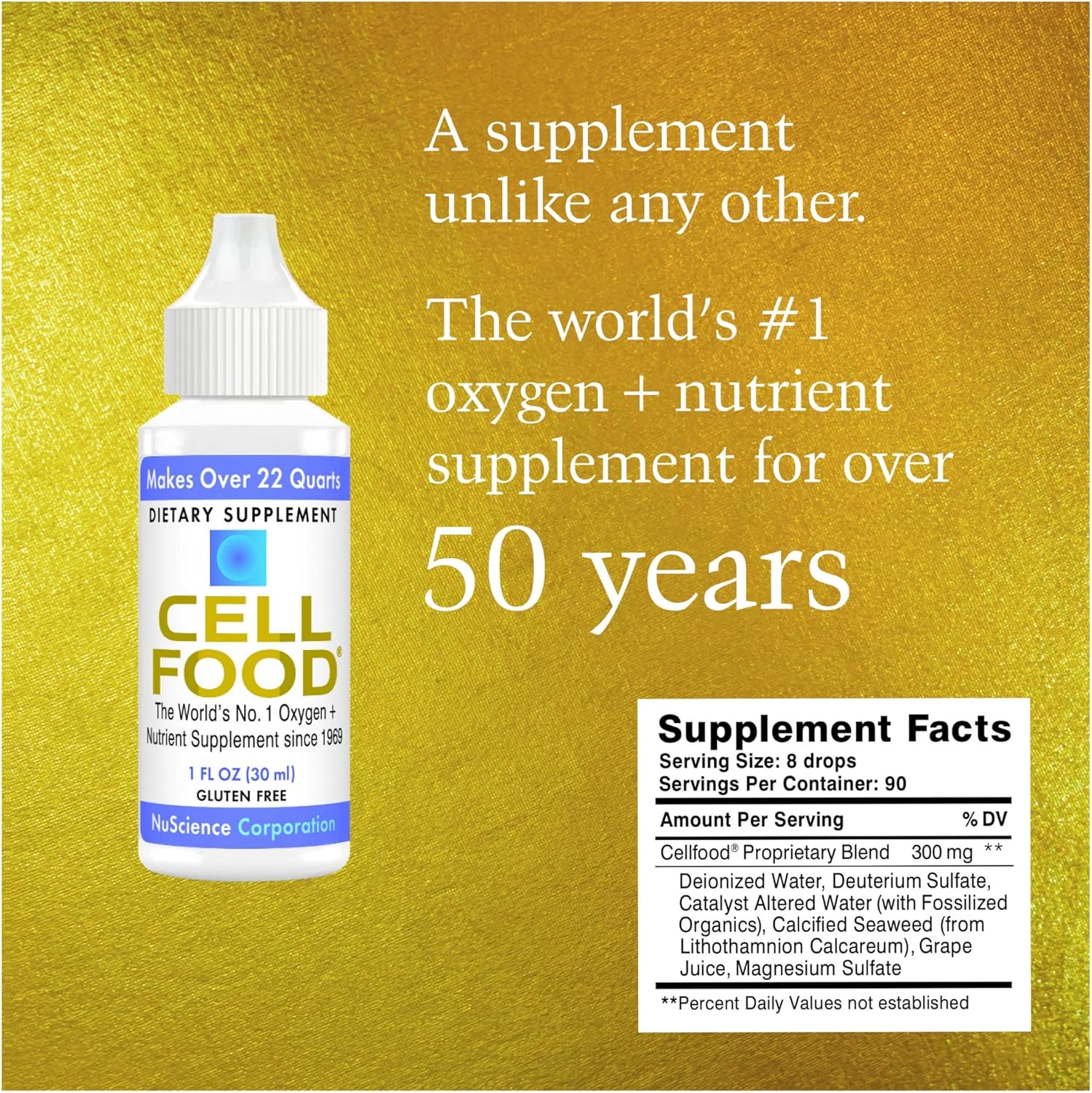 Cellfood Oxygen Boost - 1 fl oz, 2 Pack - Liquid Oxygen Supplement for Energy, Lymphatic Drainage, and Overall Wellness - Gluten Free and Kosher Certified