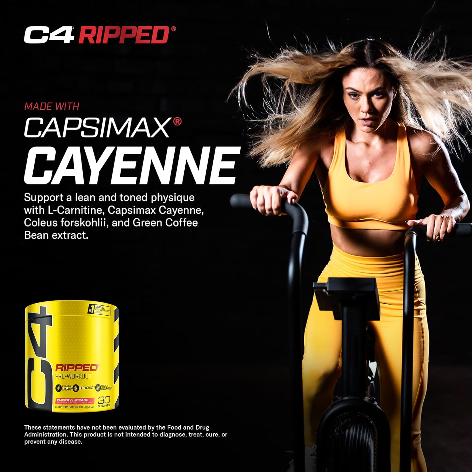 Cellucor C4 Ripped and SuperHD Thermogenic Bundle - Cherry Limeade Pre Workout Powder with Capsimax and Green Tea Extract - 30 Servings + 60 Servings