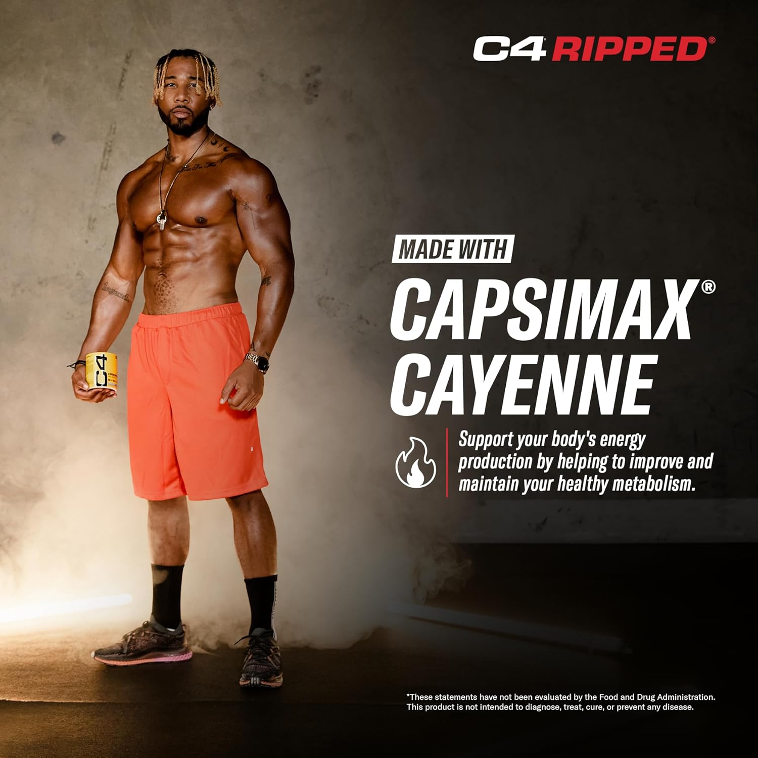 Cellucor C4 Ripped Pre Workout Powder - Sugar Free Energy Supplement with Beta Alanine for Men & Women - 150mg Caffeine - Creatine-Free - ICY Blue Razz - 30 Servings
