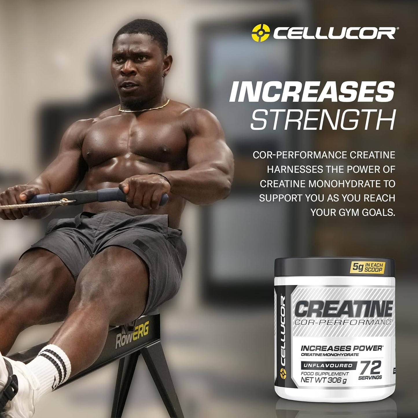 Cellucor Cor-Performance Creatine Monohydrate - Enhance Strength and Muscle Growth with 72 Servings