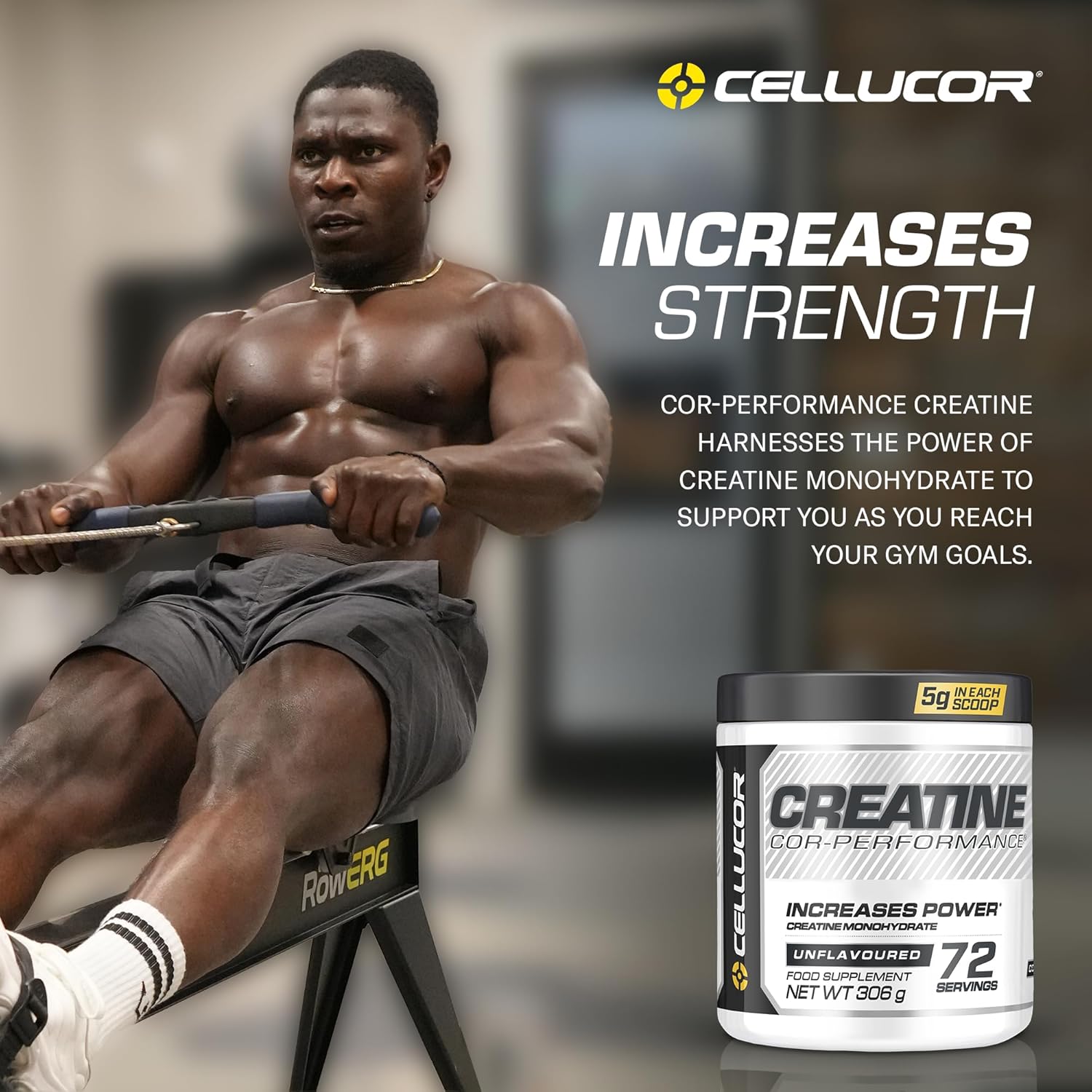 Cellucor Cor-Performance Creatine Monohydrate - Enhance Strength and Muscle Growth with 72 Servings