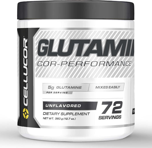 Cellucor Cor-Performance Series Glutamine Powder - 72 Servings, 12.69 Oz - Post Workout Recovery Supplement - Unflavored