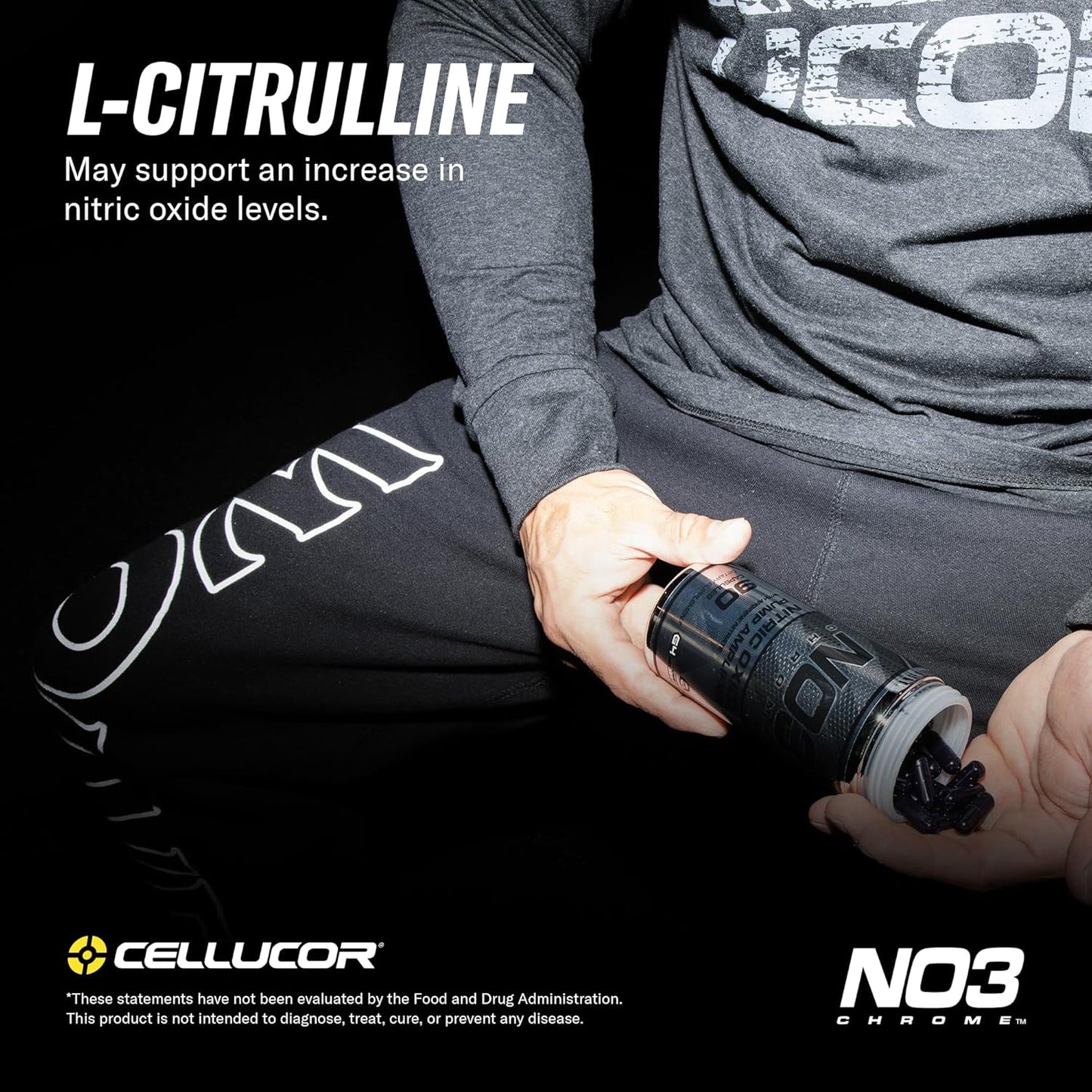 Cellucor NO3 Chrome Nitric Oxide Supplements for Muscle Pump & Blood Flow - 90 Capsules