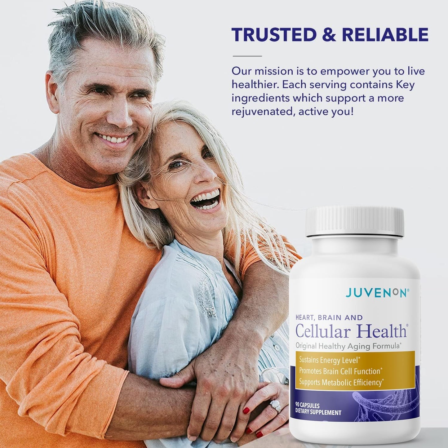 Cellular Health Supplement for Heart & Brain | Boost NAD+ Function, Energy, Mood | Acetyl L-Carnitine, Biotin | Metabolism & Mental Clarity Support (90 Caps)