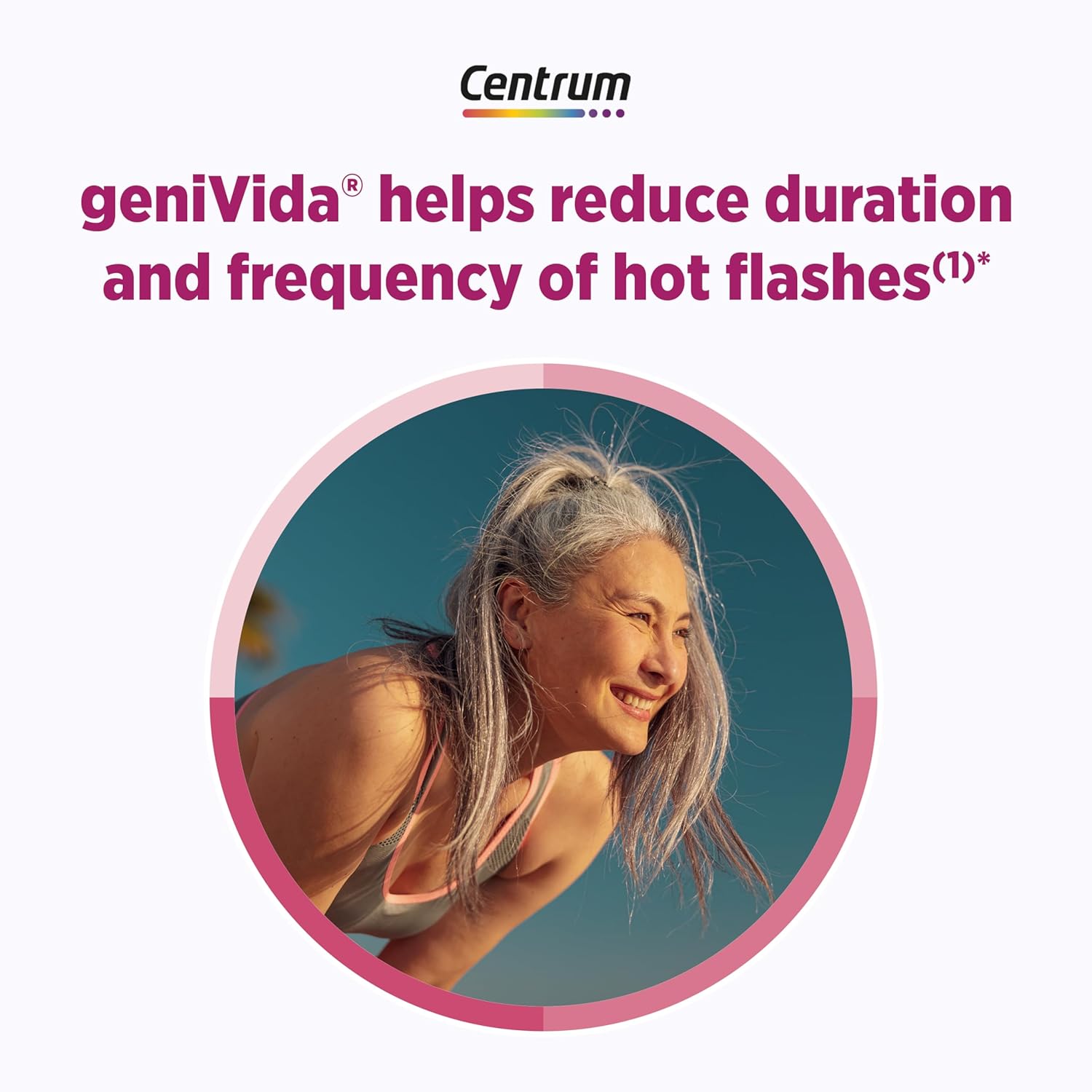 Centrum Complete Multivitamin with Hot Flash Menopause Support, 30 Tablets, geniVida Formula
