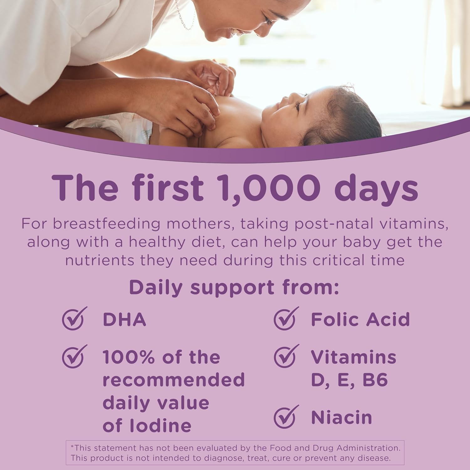 Centrum Postnatal Multivitamin Gummies with Biotin and DHA - Mixed Berry & Lemon Flavors, 60 Count - 30 Day Supply
