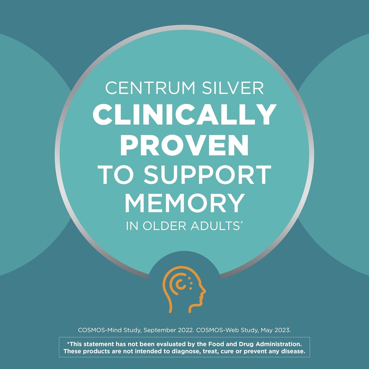 Centrum Silver Multivitamin for Adults 50 Plus - 125 Ct - Vitamin D3, B-Vitamins - Gluten Free, Non-GMO - Memory and Cognition Support