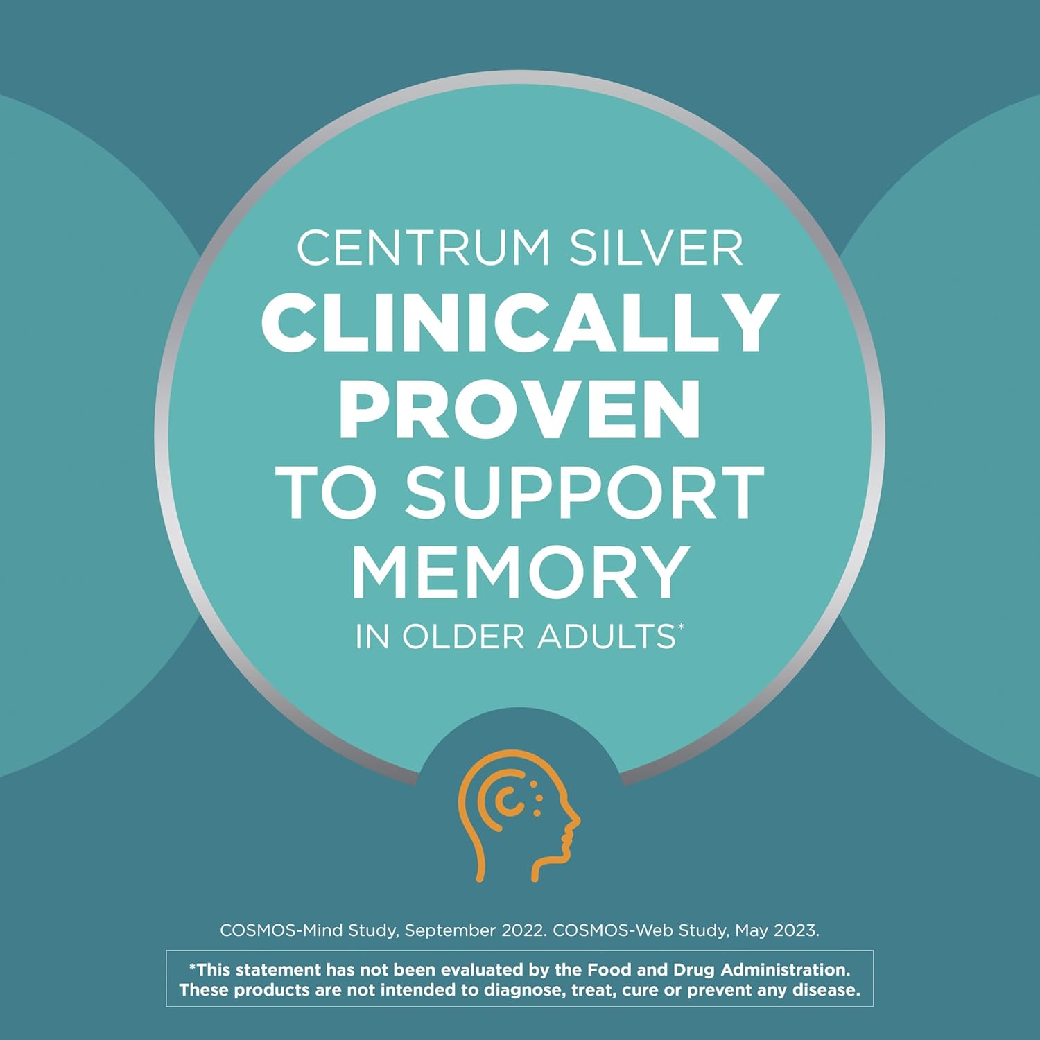 Centrum Silver Multivitamin for Adults 50 Plus - 125 Ct - Vitamin D3, B-Vitamins - Gluten Free, Non-GMO - Memory and Cognition Support
