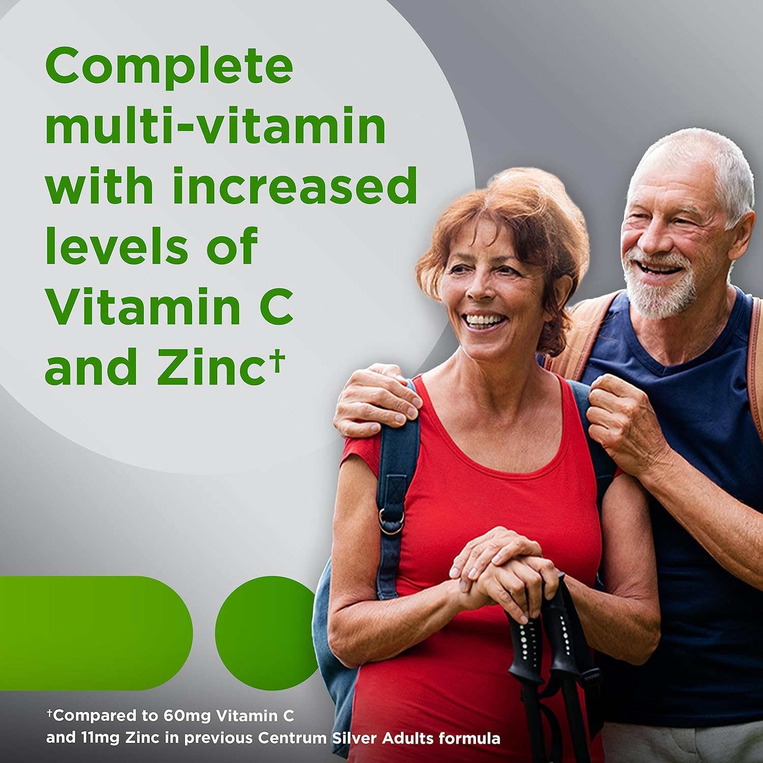 Centrum Silver Multivitamin for Adults 50 Plus - 125 Ct - Vitamin D3, B-Vitamins - Gluten Free, Non-GMO - Memory and Cognition Support