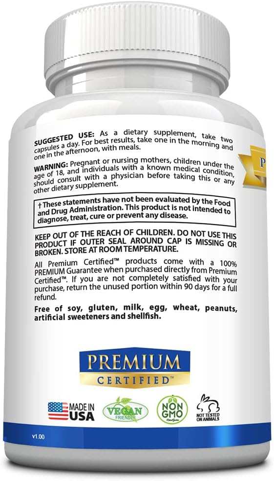 Certified EnergyMD Premium Vitamin B Blend with Adaptogenic Complex and Piperine for Fast Absorption - All Natural Energy Booster - 60 Capsules - Non-GMO, Vegan - Made in USA