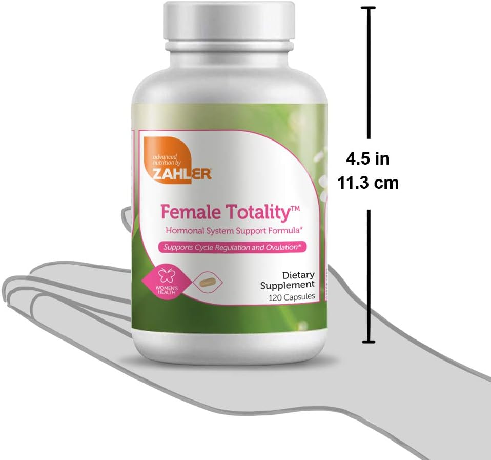 Certified Kosher Fertility Prenatal Vitamins for Women, 120 Capsules by Zahler Female Totality