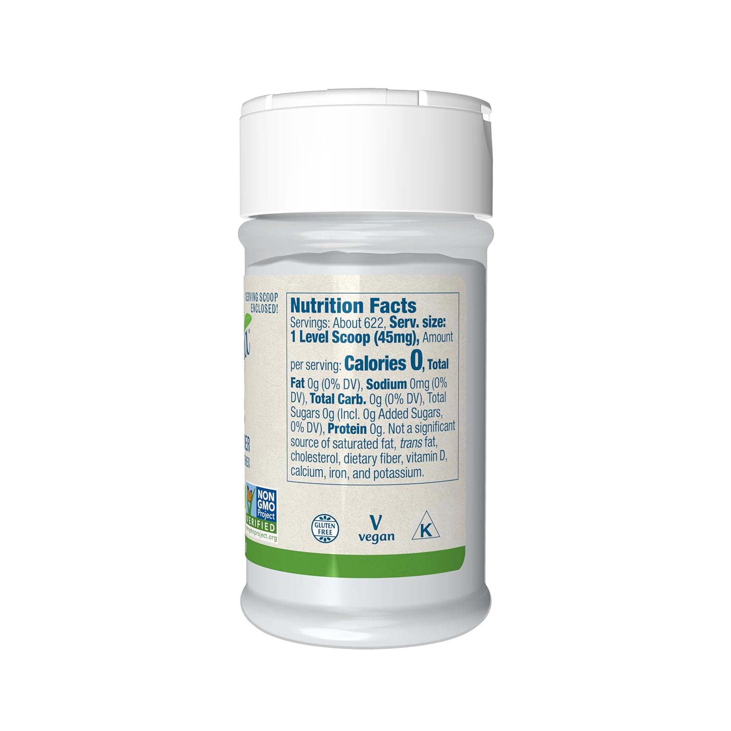 Certified Organic Better Stevia Extract Powder - Zero-Calorie Sweetener - Non-GMO - 1oz - Pack of 1