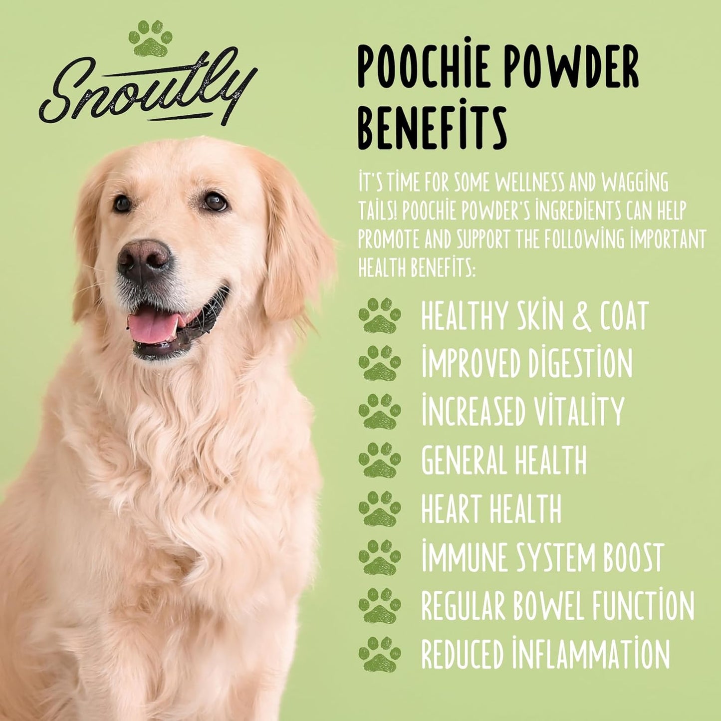 Certified Organic Dog Supplement & Multivitamin Powder for All Ages - Supports Nutrition & Digestion, RAW Superfood Formula