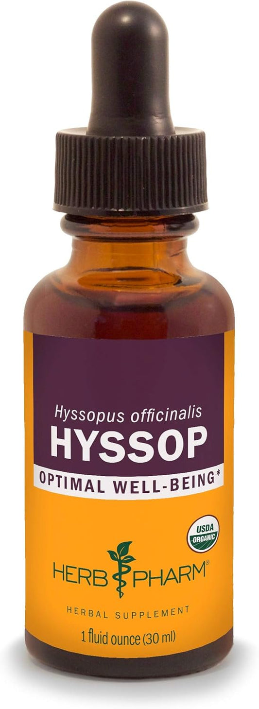 Certified Organic Hyssop Liquid Extract by Herb Pharm - 1 Ounce Bottle