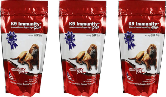 Certified Organic Immune Booster Chews for Large Dogs - Veterinarian Recommended Mushroom Supplement - 90 Pack