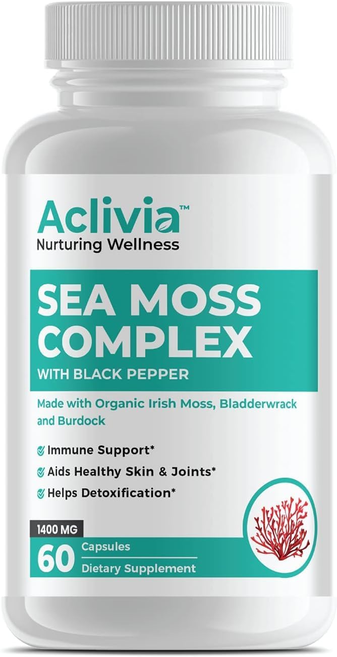 Certified Organic Irish Sea Moss Capsules with AcliMove - Joint Support Supplement