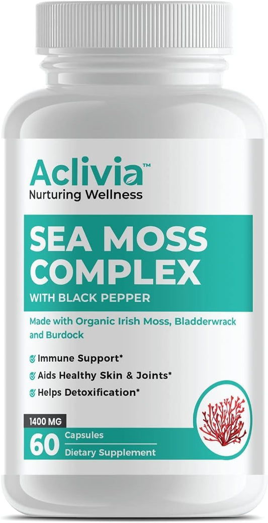 Certified Organic Irish Sea Moss Capsules with AcliMove - Joint Support Supplement