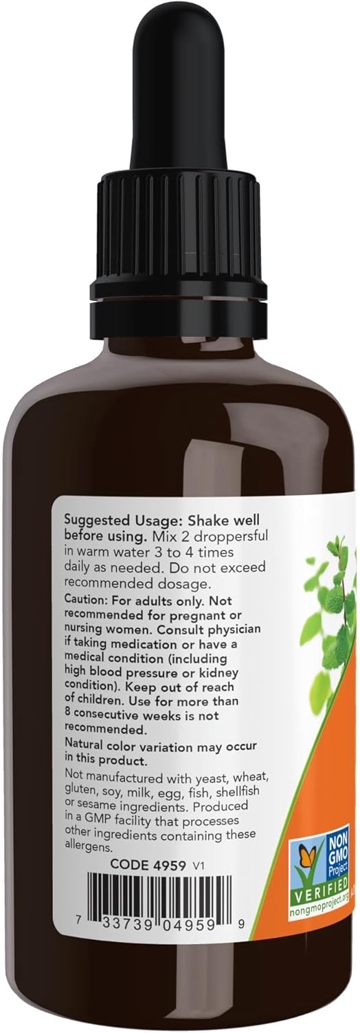 Certified Organic Licorice Root Supplement by NOW Foods - 2 fl. oz
