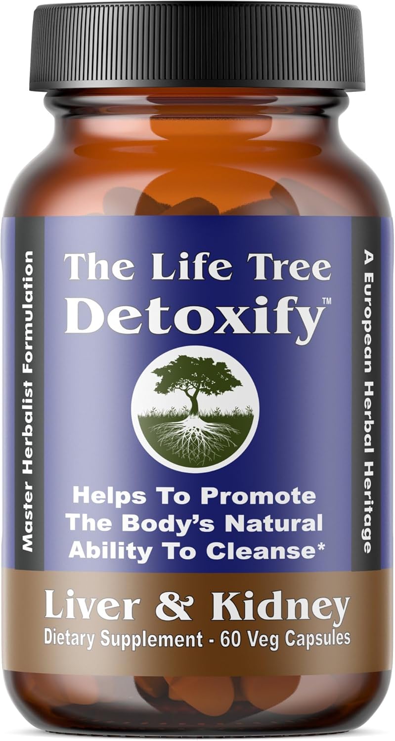 Certified Organic Liver, Kidney, and Gallbladder Detox Cleanse - Herbalist Formulated Liquid Caps for Maximum Results - 60 Veg Capsules