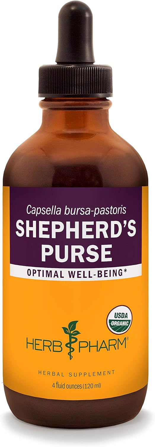 Certified Organic Shepherd's Purse Liquid Extract - 4oz by Herb Pharm