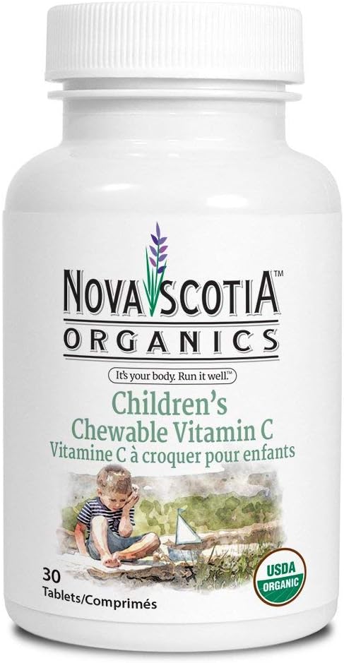 Certified Organic Vegan Children's Chewable Vitamin C with Organic Acerola Berries - 30 Tablets