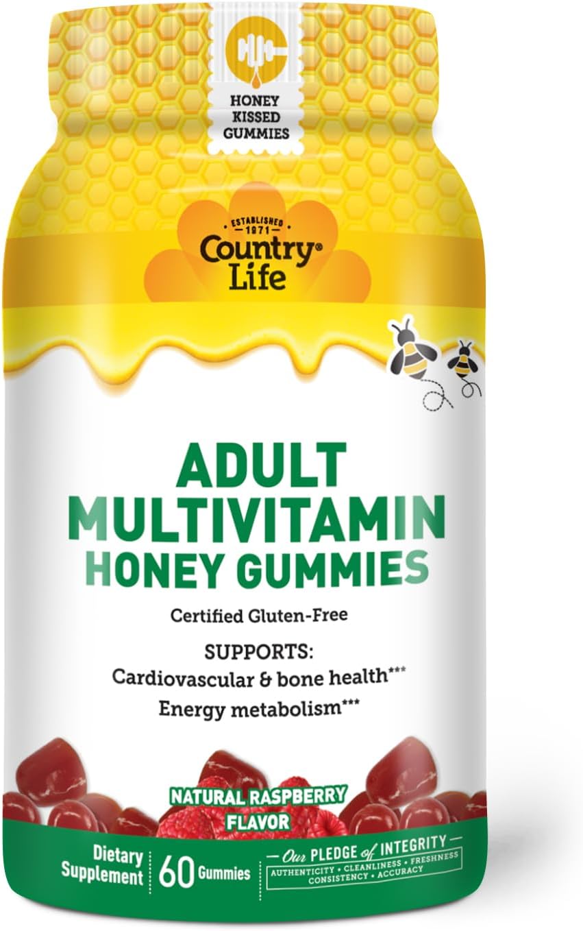 Certified Vegetarian Adult Multivitamin Honey Gummies - Non-GMO & Gluten Free by Country Life®
