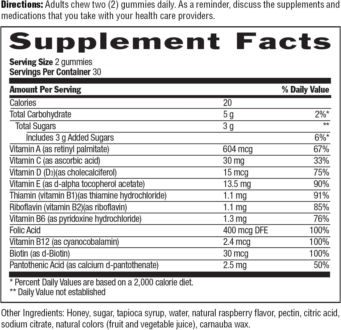 Certified Vegetarian Adult Multivitamin Honey Gummies - Non-GMO & Gluten Free by Country Life®