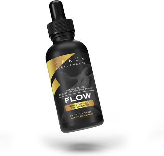 Cerus Performance Endurance Pre-Workout Supplement - Stimulant-Free Formula with Natural Herbs for Stamina and Heart Health - Vegan-Friendly - 2 Fl Oz