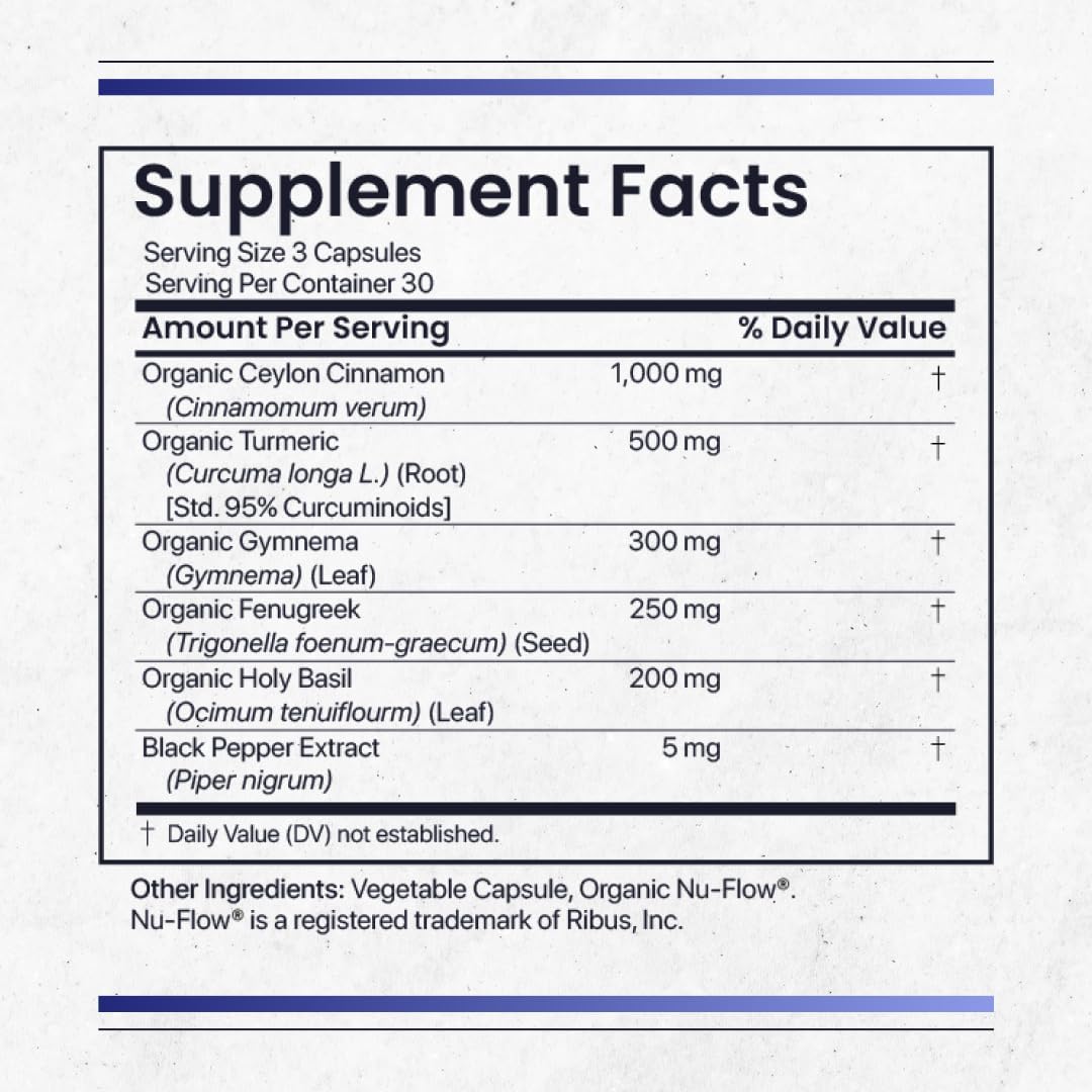Ceylon Cinnamon and Turmeric Herbal Supplement - 2,225 MG - 90 Veg Caps - Pure Blend with Curcuminoids - Natural Herbs