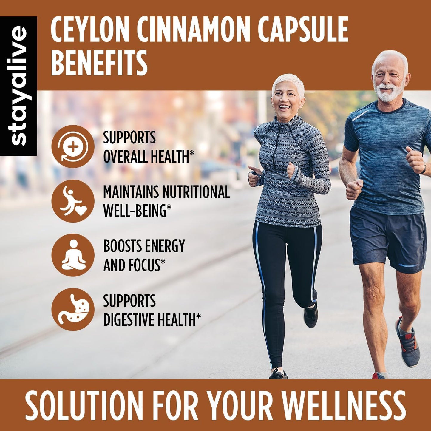 Ceylon Cinnamon Capsules with Turmeric, Ginger, Apple Cider Vinegar, Ginseng, Gymnema, and Chromium - 120 Pills, Non-GMO & Gluten-Free Supplement