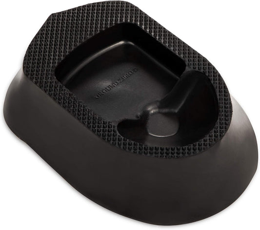 Champion Sports 1" Black Football Kicking Tee - Ball Holder for Kickoff Practice - Kicking Block for Adults, Kids, Coaches