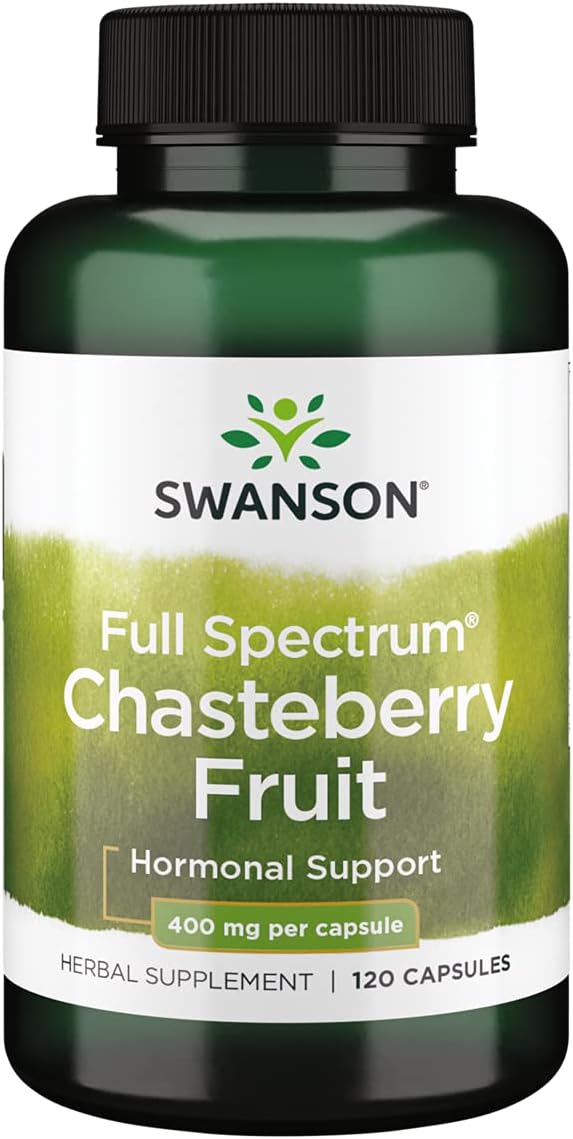 Chasteberry Fruit Supplement for Women's Health - Menopausal & Menstrual Support - Promotes Balance & Skin Health - 120 Capsules, 400mg