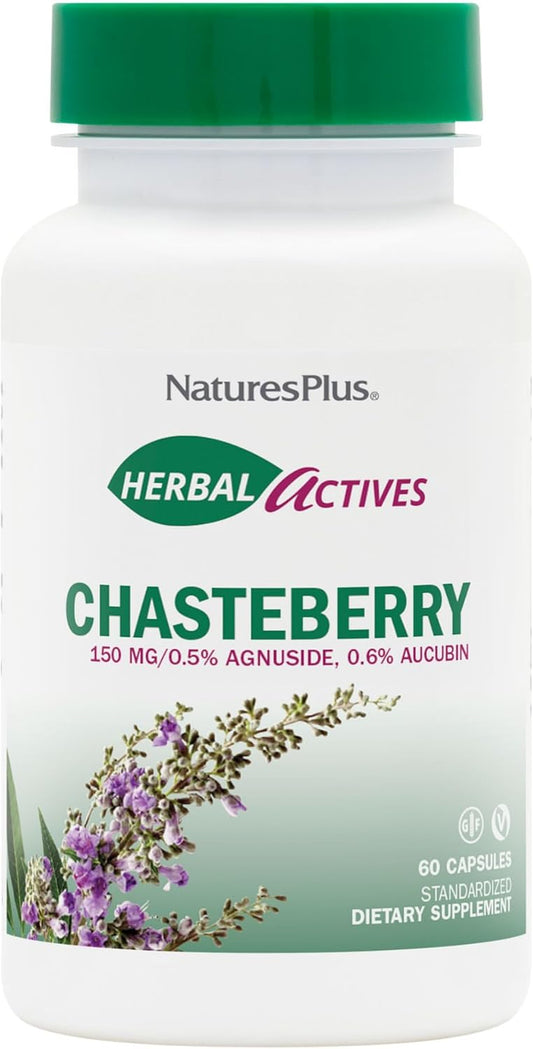 Chasteberry Herbal Capsules - Reproductive Support for Hormonal Balance, PMS Relief, Natural Fertility - Vegan, Gluten-Free - 60 Servings
