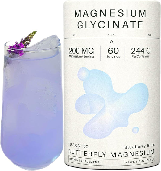 Chelated Magnesium Bisglycinate Powder Supplement, 200mg | 8.6 Oz, 60 Servings | Ready To Use
